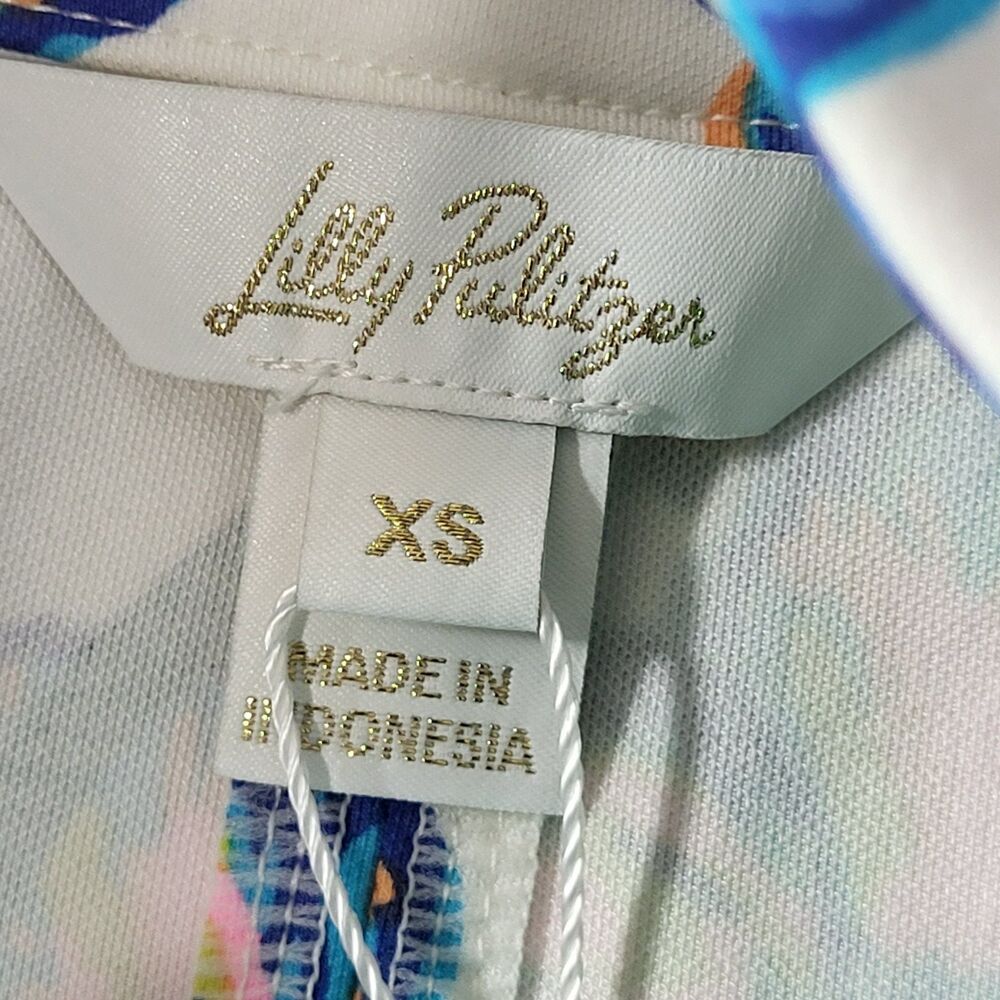 Lilly Pulitzer Rosie Dress Womens XS Golden Hour Glam Floral Hawaiian NEW - Picture 12 of 16